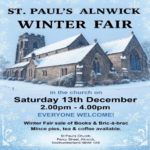 Winter Fair Sat 13th December